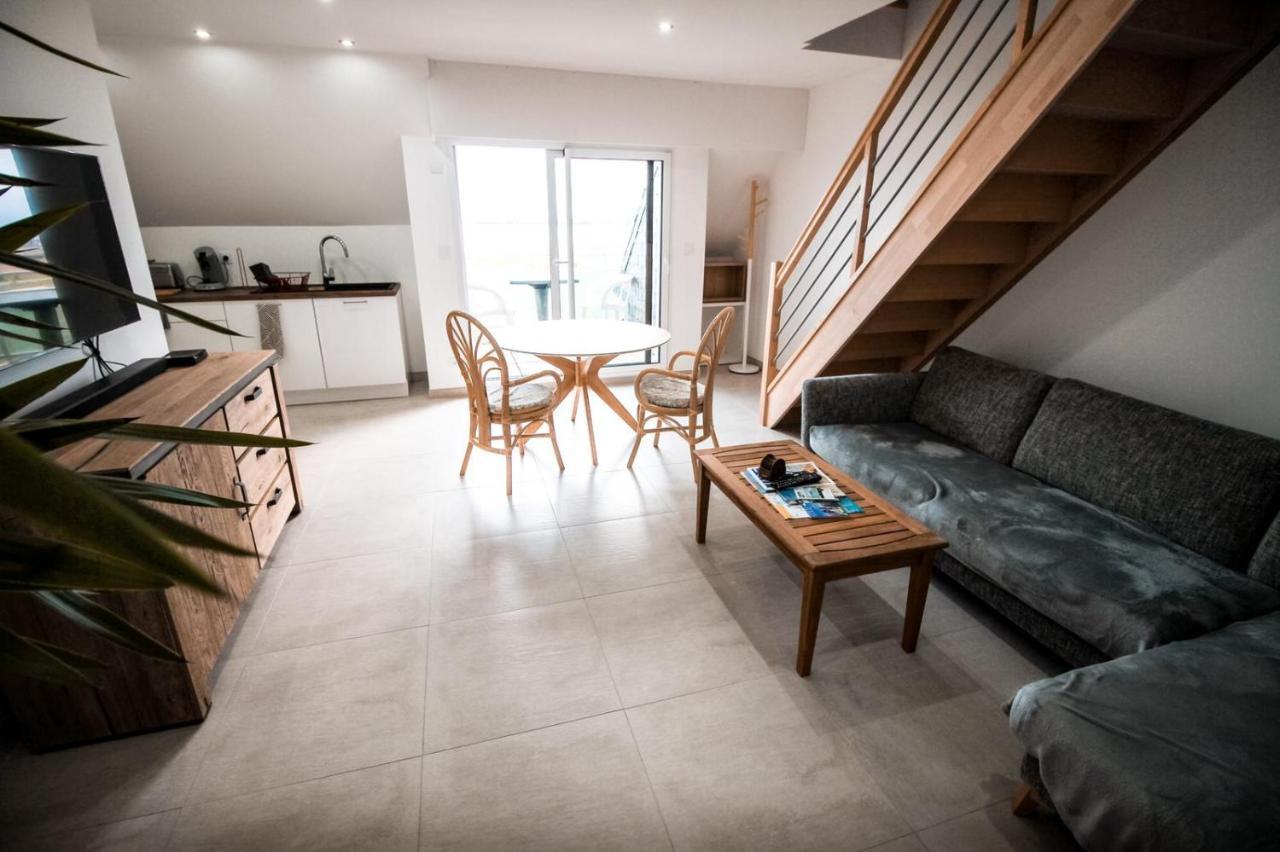 Appart-Duplex Vue Mer Panoramique Balcon & Piscine Proche Commerce Penmarch Exterior photo